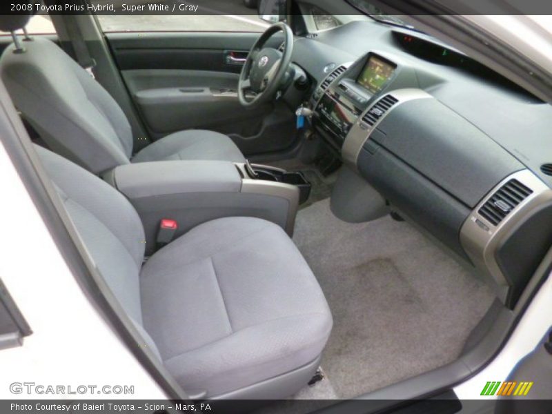 Super White / Gray 2008 Toyota Prius Hybrid