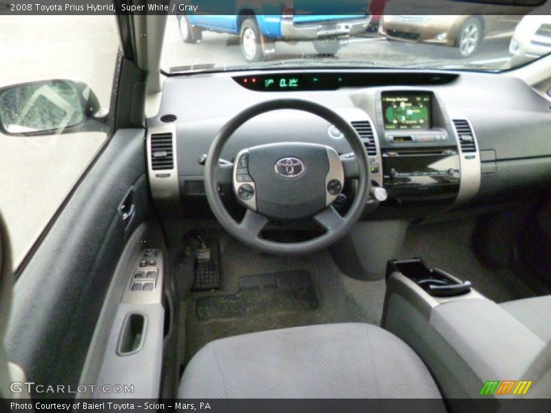 Super White / Gray 2008 Toyota Prius Hybrid