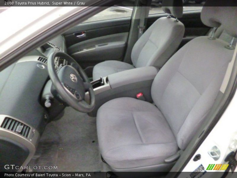 Super White / Gray 2008 Toyota Prius Hybrid