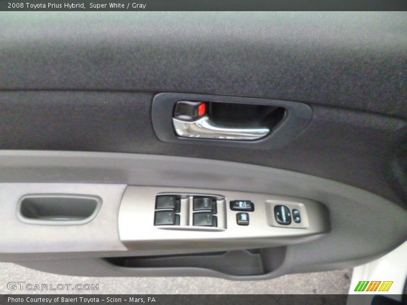 Super White / Gray 2008 Toyota Prius Hybrid