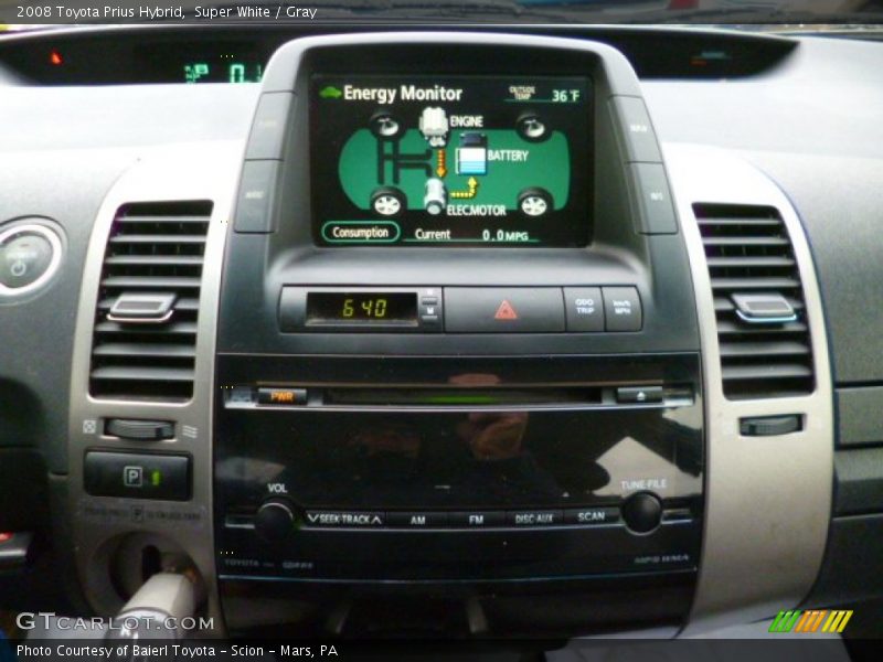 Super White / Gray 2008 Toyota Prius Hybrid