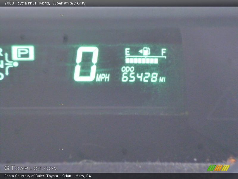Super White / Gray 2008 Toyota Prius Hybrid