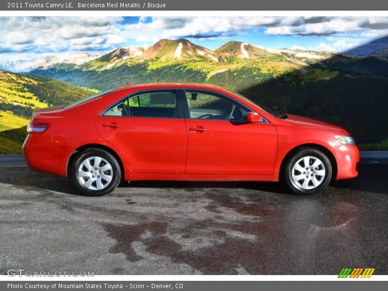 Barcelona Red Metallic / Bisque 2011 Toyota Camry LE