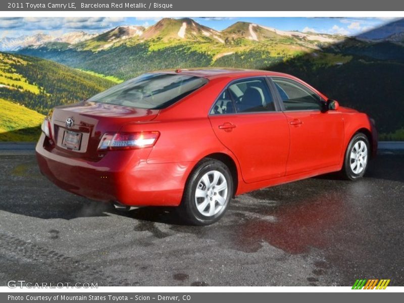 Barcelona Red Metallic / Bisque 2011 Toyota Camry LE