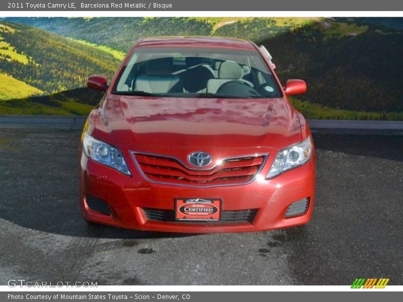 Barcelona Red Metallic / Bisque 2011 Toyota Camry LE