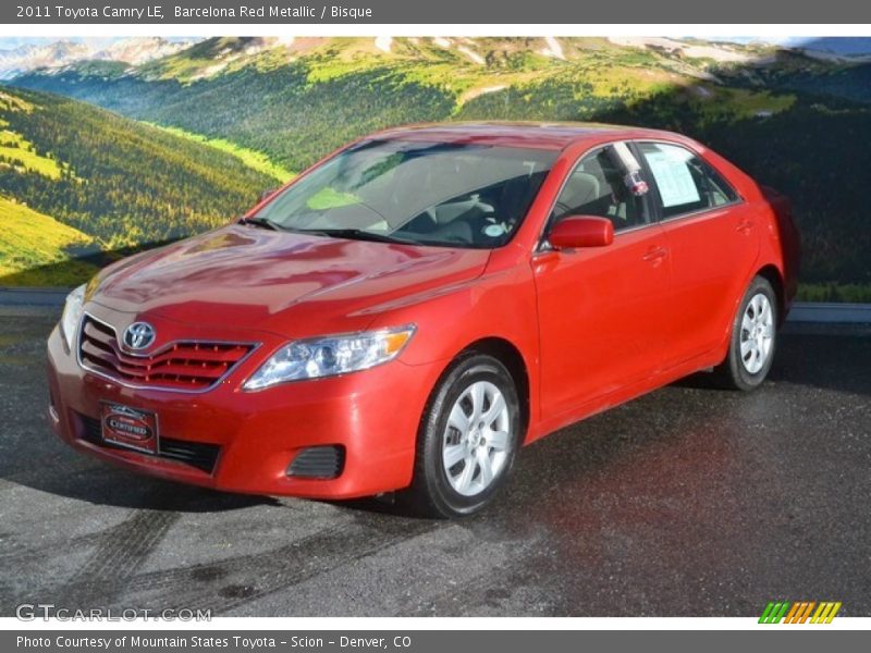Barcelona Red Metallic / Bisque 2011 Toyota Camry LE