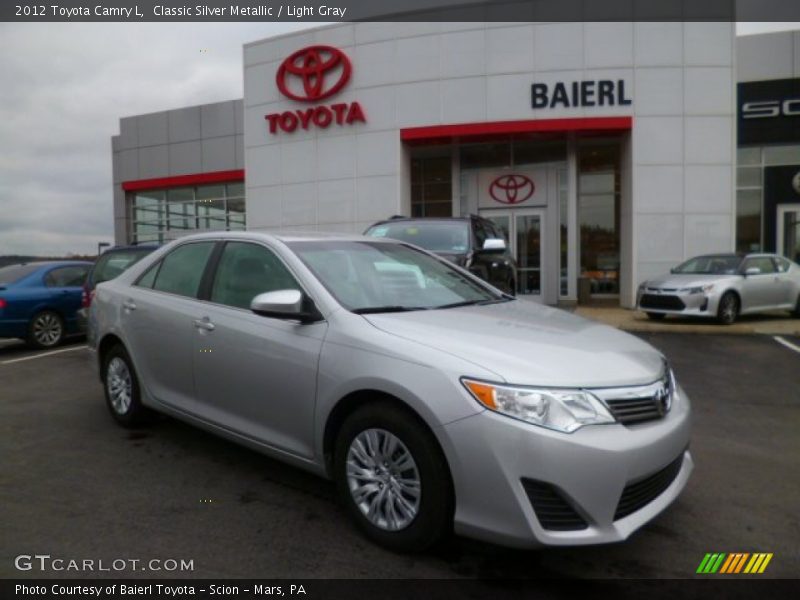 Classic Silver Metallic / Light Gray 2012 Toyota Camry L