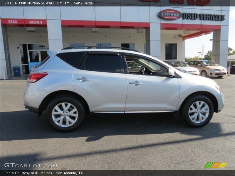 Brilliant Silver / Beige 2011 Nissan Murano SL AWD