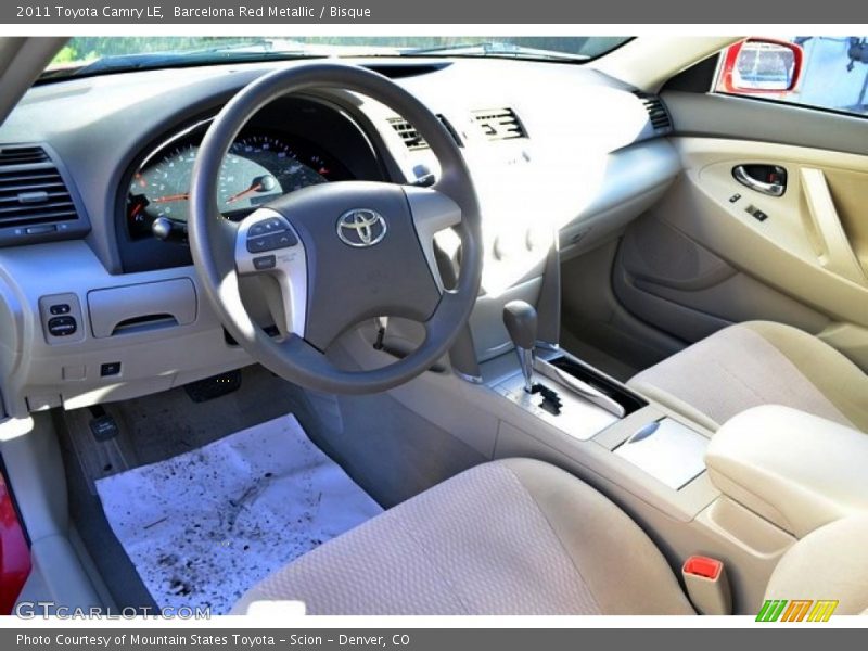 Barcelona Red Metallic / Bisque 2011 Toyota Camry LE