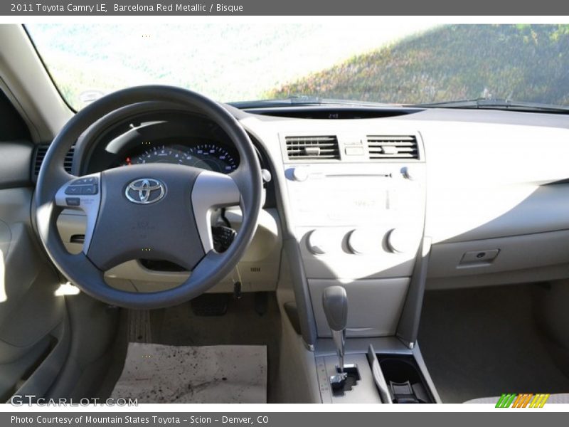 Barcelona Red Metallic / Bisque 2011 Toyota Camry LE