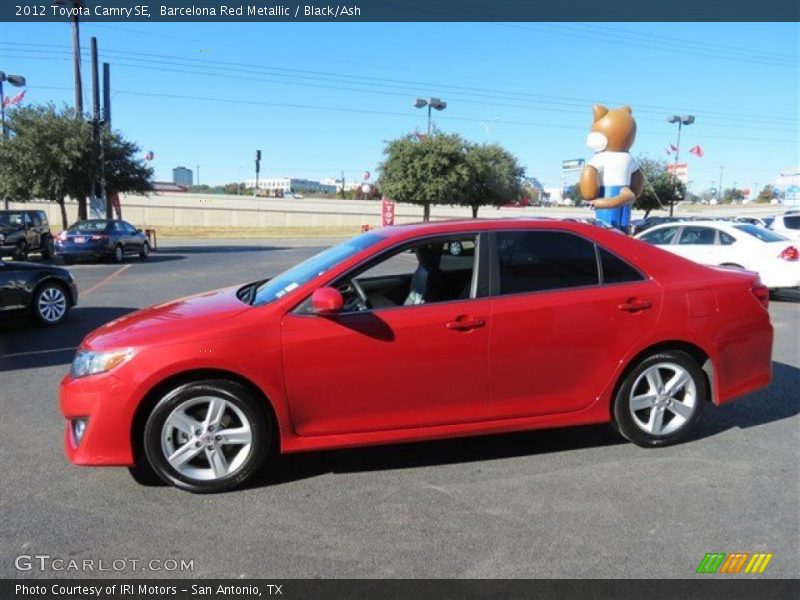 Barcelona Red Metallic / Black/Ash 2012 Toyota Camry SE