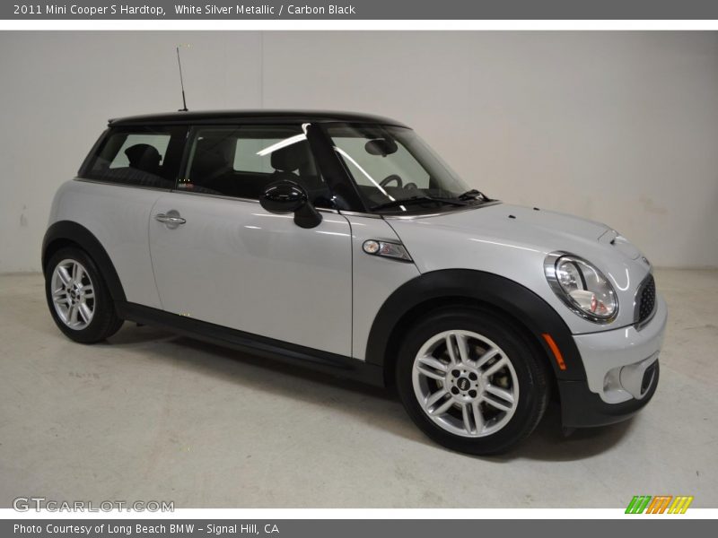 White Silver Metallic / Carbon Black 2011 Mini Cooper S Hardtop