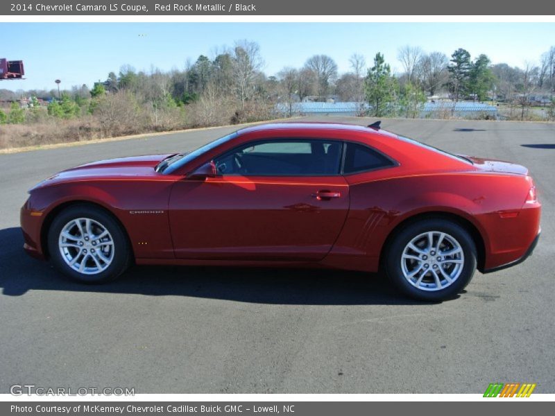Red Rock Metallic / Black 2014 Chevrolet Camaro LS Coupe
