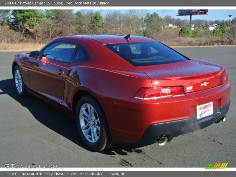 Red Rock Metallic / Black 2014 Chevrolet Camaro LS Coupe
