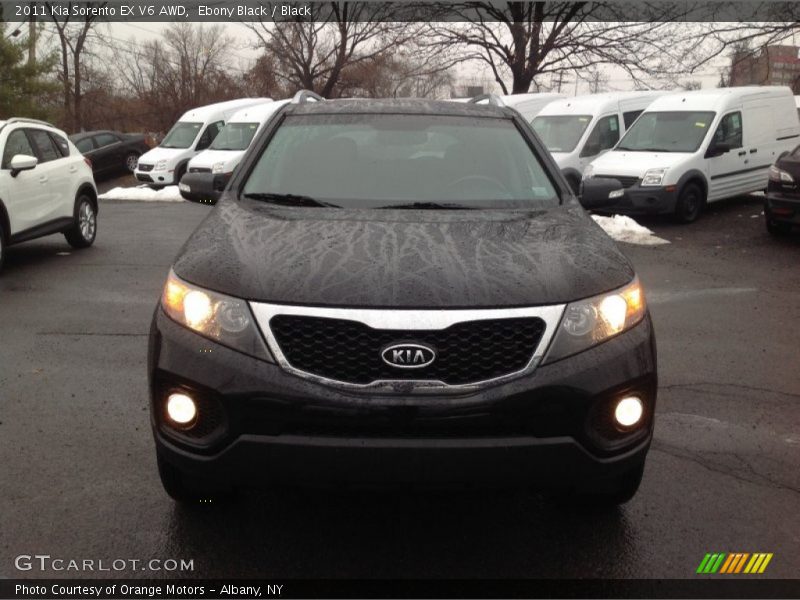 Ebony Black / Black 2011 Kia Sorento EX V6 AWD
