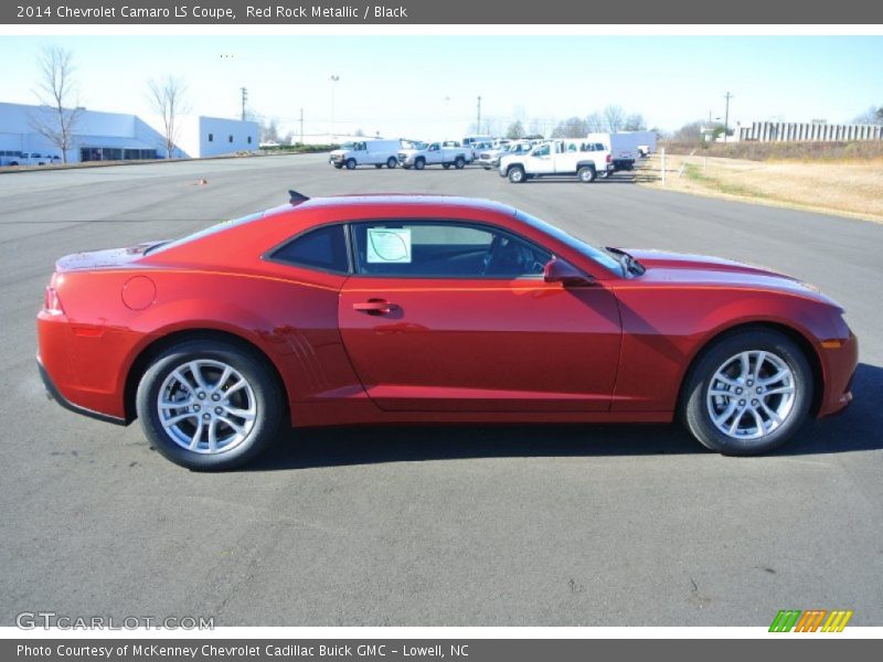 Red Rock Metallic / Black 2014 Chevrolet Camaro LS Coupe