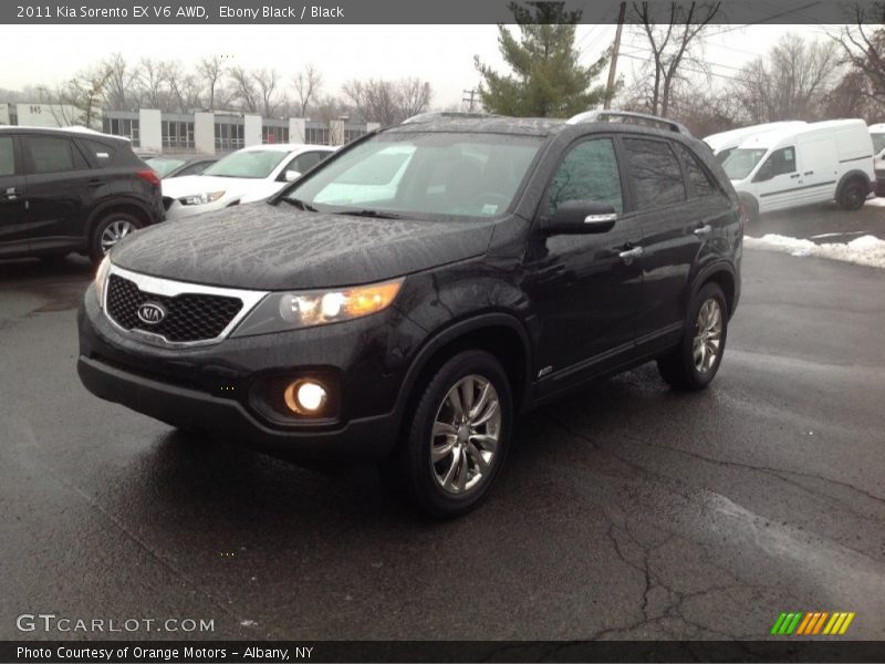 Ebony Black / Black 2011 Kia Sorento EX V6 AWD