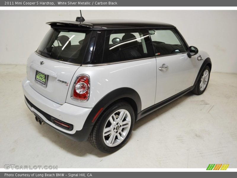 White Silver Metallic / Carbon Black 2011 Mini Cooper S Hardtop