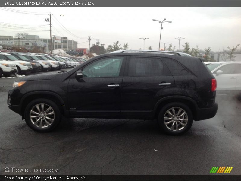 Ebony Black / Black 2011 Kia Sorento EX V6 AWD