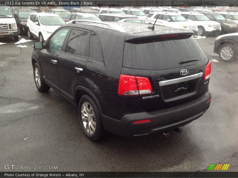 Ebony Black / Black 2011 Kia Sorento EX V6 AWD