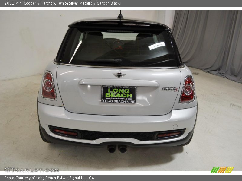 White Silver Metallic / Carbon Black 2011 Mini Cooper S Hardtop