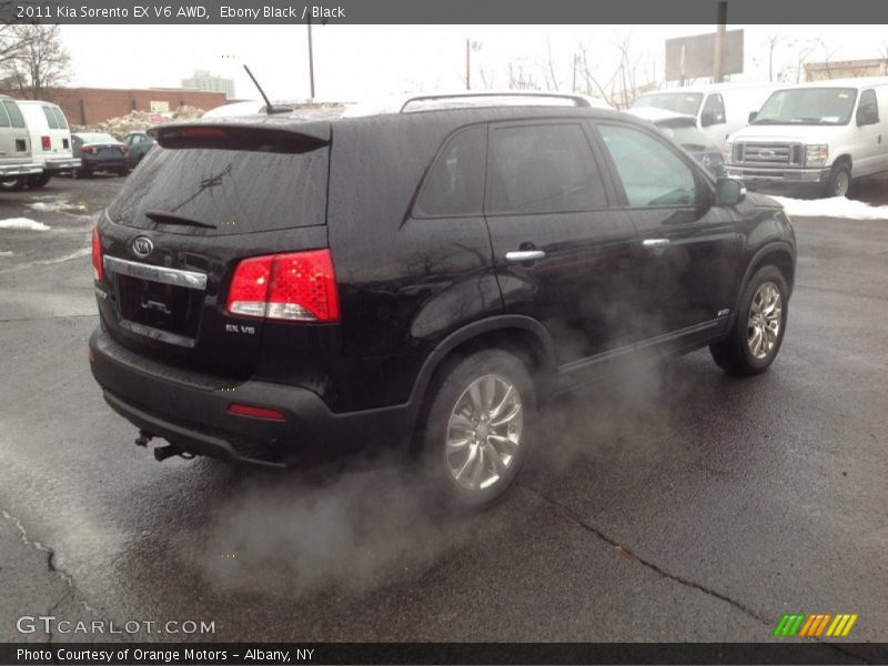 Ebony Black / Black 2011 Kia Sorento EX V6 AWD
