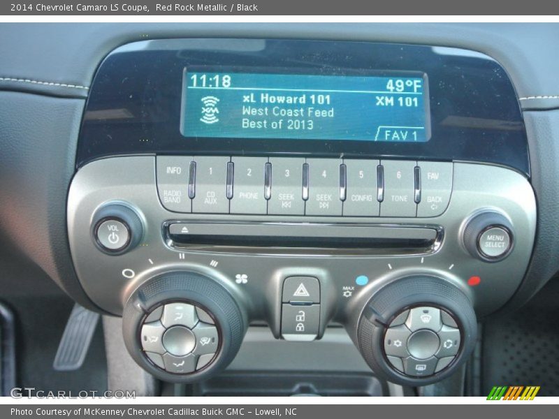 Red Rock Metallic / Black 2014 Chevrolet Camaro LS Coupe