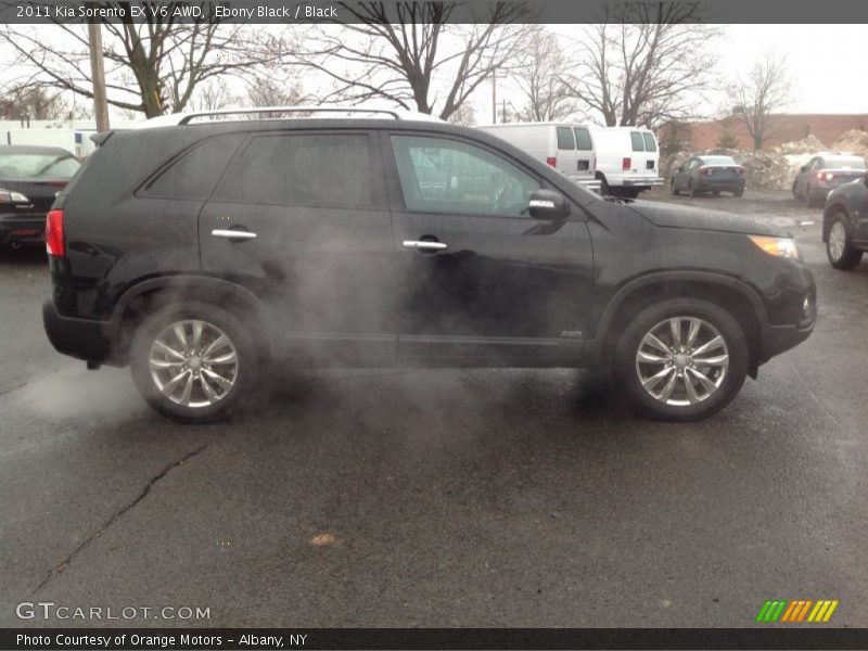 Ebony Black / Black 2011 Kia Sorento EX V6 AWD