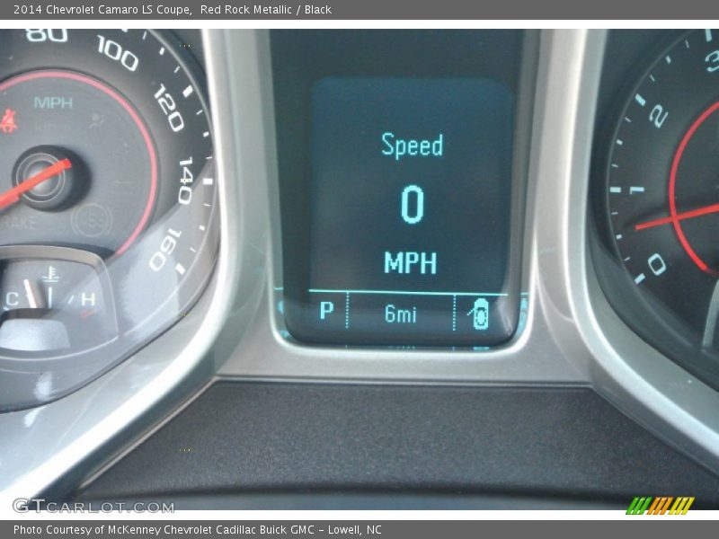 Red Rock Metallic / Black 2014 Chevrolet Camaro LS Coupe