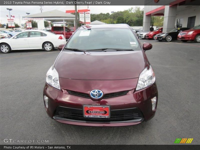 Dark Cherry Pearl / Dark Gray 2013 Toyota Prius Persona Series Hybrid