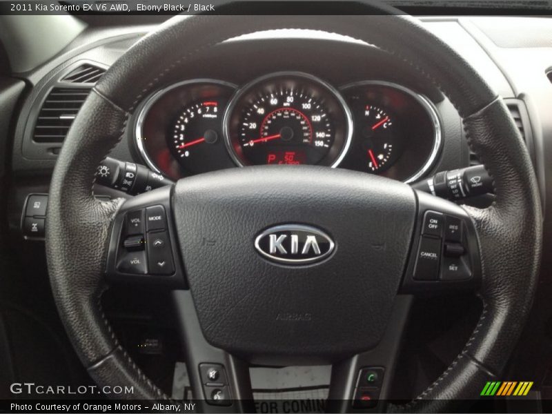 Ebony Black / Black 2011 Kia Sorento EX V6 AWD