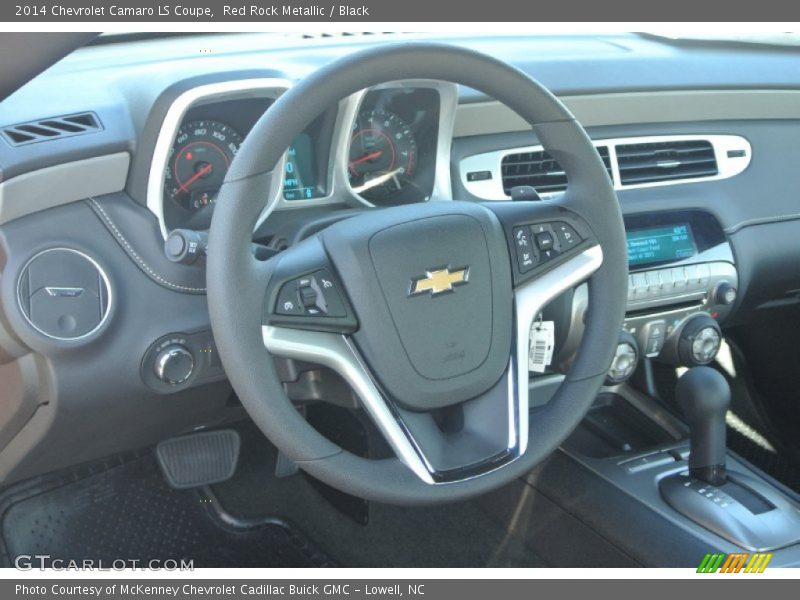 Red Rock Metallic / Black 2014 Chevrolet Camaro LS Coupe