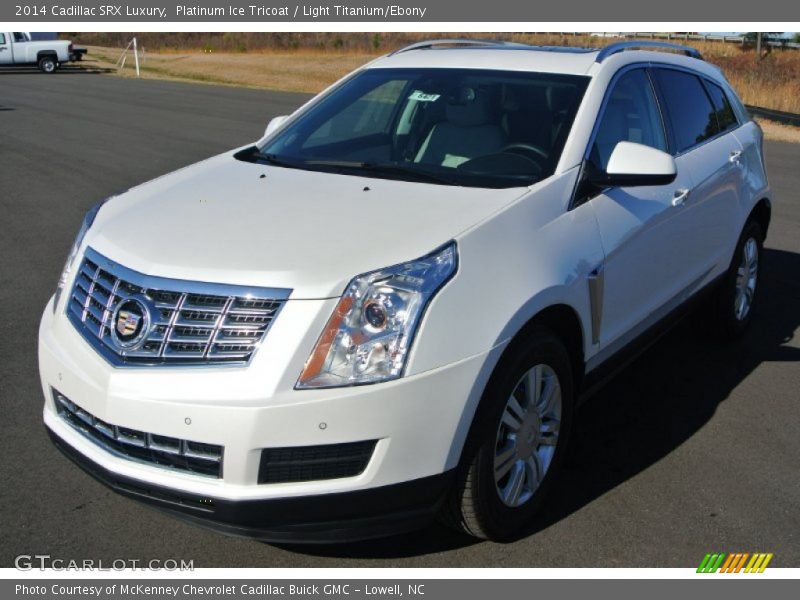 Platinum Ice Tricoat / Light Titanium/Ebony 2014 Cadillac SRX Luxury
