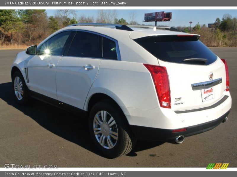 Platinum Ice Tricoat / Light Titanium/Ebony 2014 Cadillac SRX Luxury