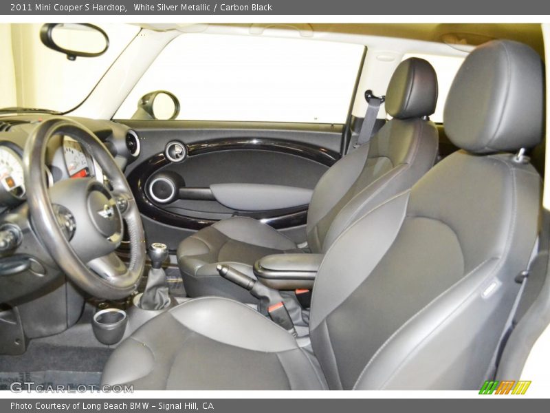 White Silver Metallic / Carbon Black 2011 Mini Cooper S Hardtop
