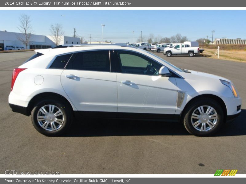 Platinum Ice Tricoat / Light Titanium/Ebony 2014 Cadillac SRX Luxury