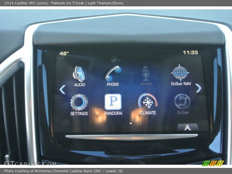 Platinum Ice Tricoat / Light Titanium/Ebony 2014 Cadillac SRX Luxury