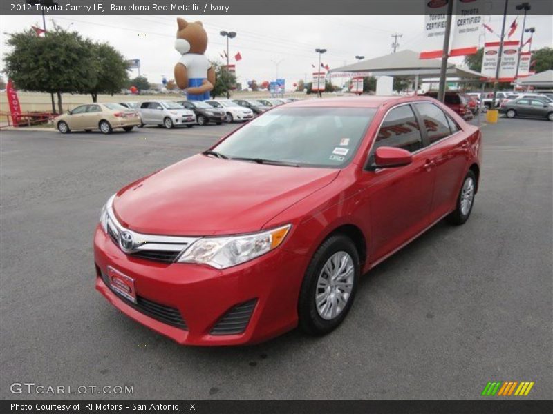 Barcelona Red Metallic / Ivory 2012 Toyota Camry LE