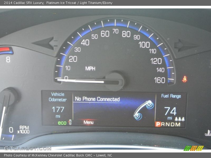 Platinum Ice Tricoat / Light Titanium/Ebony 2014 Cadillac SRX Luxury