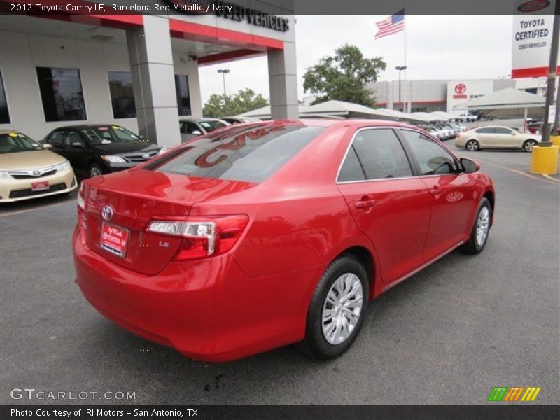 Barcelona Red Metallic / Ivory 2012 Toyota Camry LE