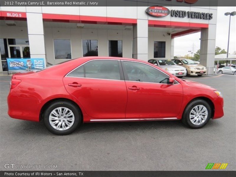 Barcelona Red Metallic / Ivory 2012 Toyota Camry LE