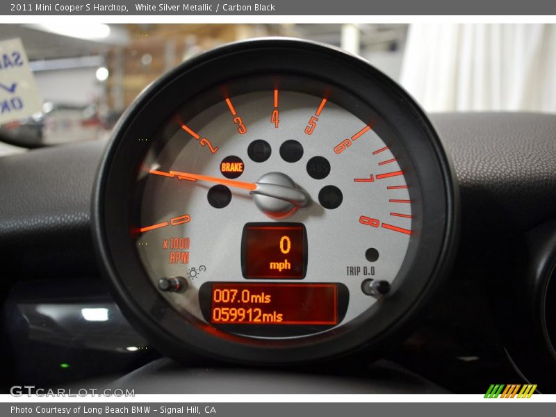 White Silver Metallic / Carbon Black 2011 Mini Cooper S Hardtop