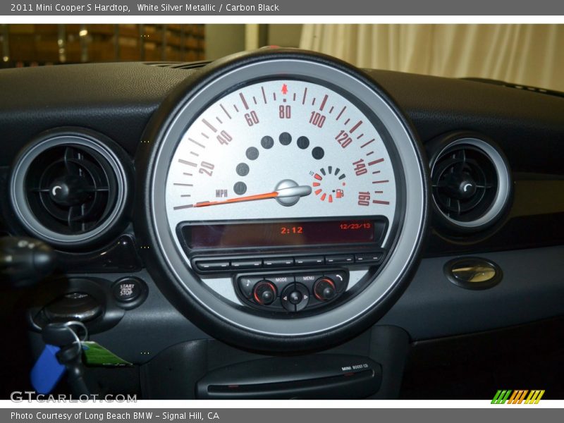 White Silver Metallic / Carbon Black 2011 Mini Cooper S Hardtop