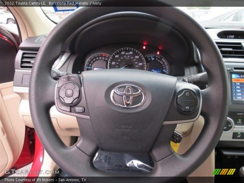Barcelona Red Metallic / Ivory 2012 Toyota Camry LE