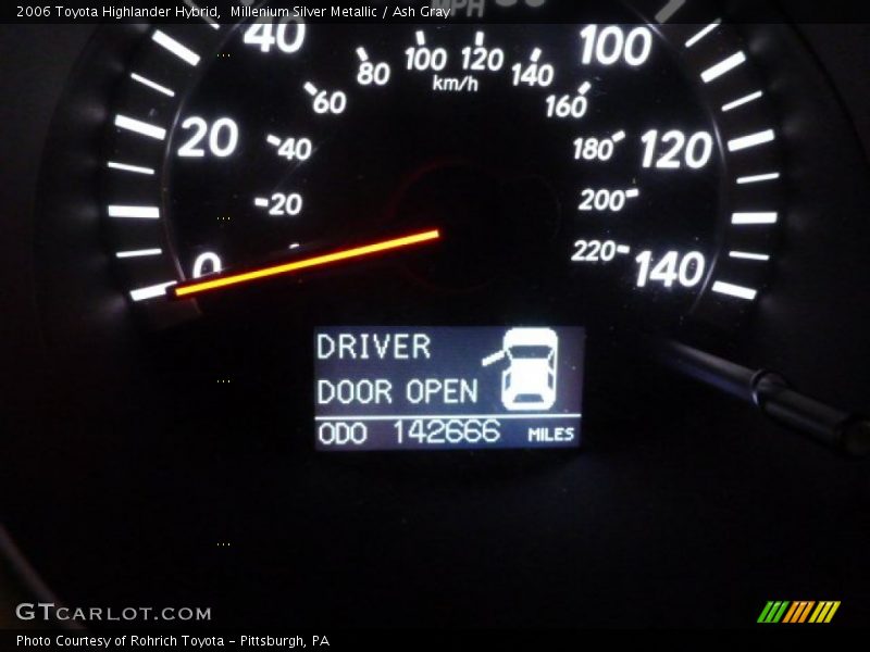Millenium Silver Metallic / Ash Gray 2006 Toyota Highlander Hybrid