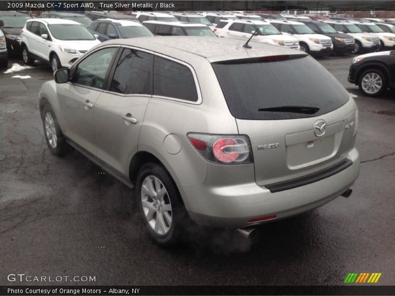 True Silver Metallic / Black 2009 Mazda CX-7 Sport AWD