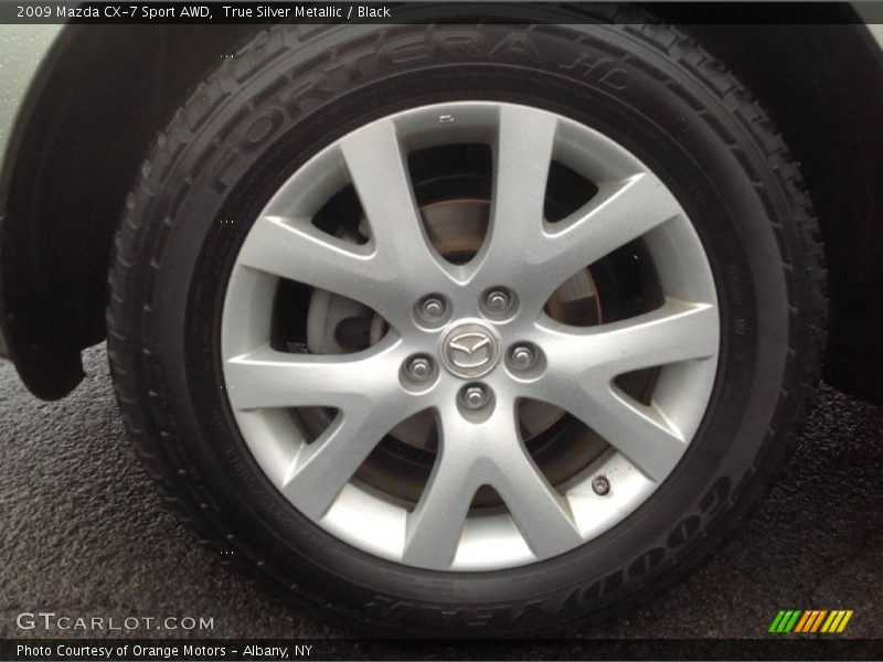 True Silver Metallic / Black 2009 Mazda CX-7 Sport AWD