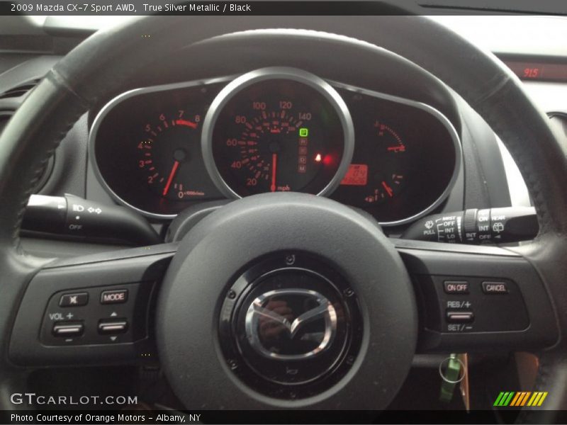 True Silver Metallic / Black 2009 Mazda CX-7 Sport AWD