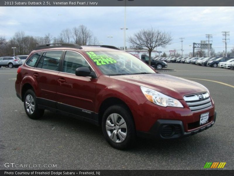 Venetian Red Pearl / Ivory 2013 Subaru Outback 2.5i