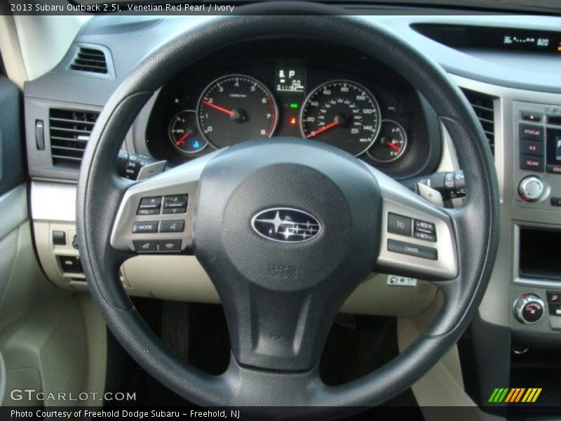 Venetian Red Pearl / Ivory 2013 Subaru Outback 2.5i